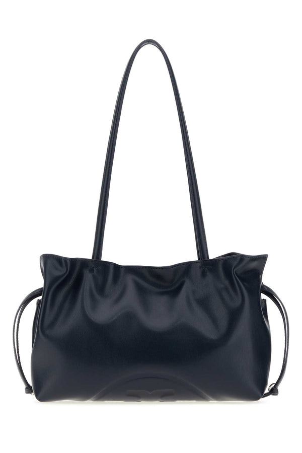 Tory Burch Recycled Exterior: 46% Recycled polyester shoulder bag in navy