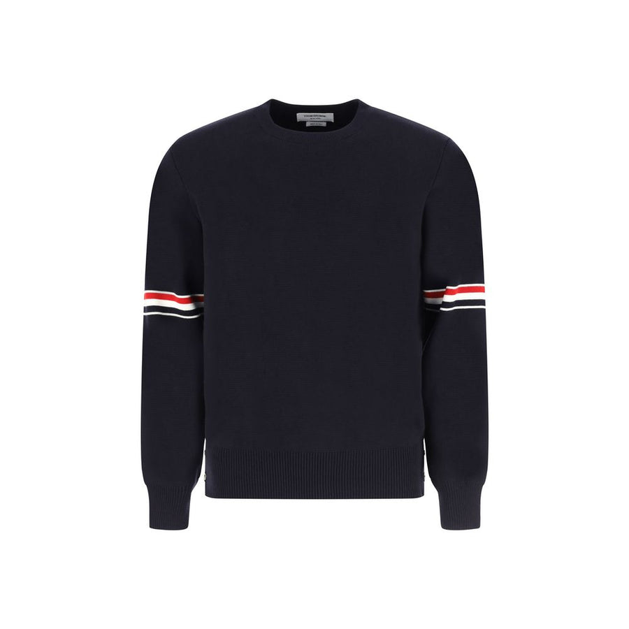 Thom Browne 100% Cotton sweater in navy