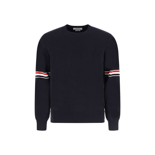 Thom Browne 100% Cotton sweater in navy