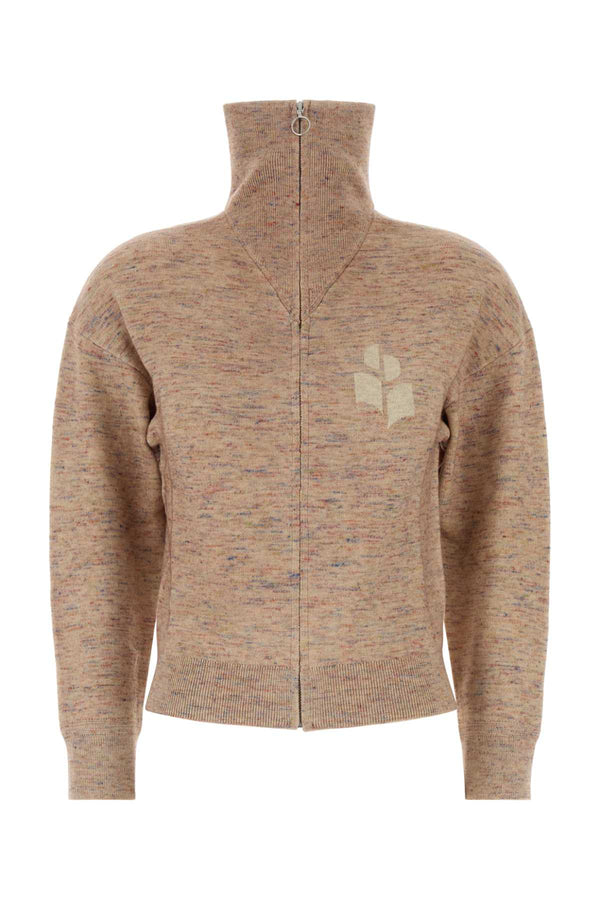 Isabel Marant Etoile 27% Viscose 22% Acrylic 22% Wool 11% Polyester 10% Nylon 5% Linen 2% Elastane 1% Cotton cardigan in taupe