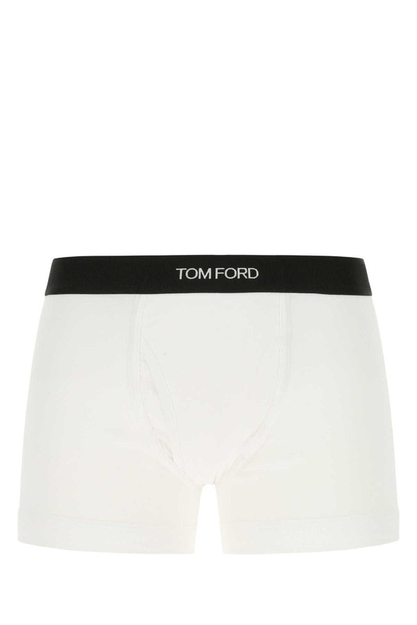 White Stretch Cotton Boxer Set Intimo