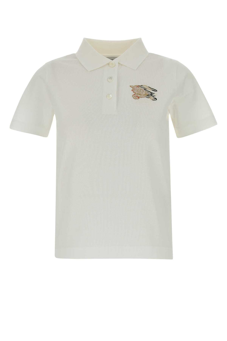 Burberry 100% Cotton polo shirt in white