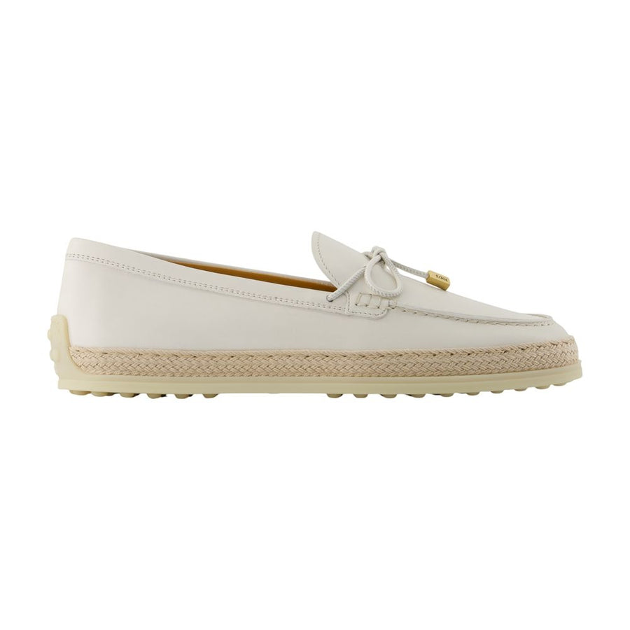 Tod's Calfskin loafer in ivory