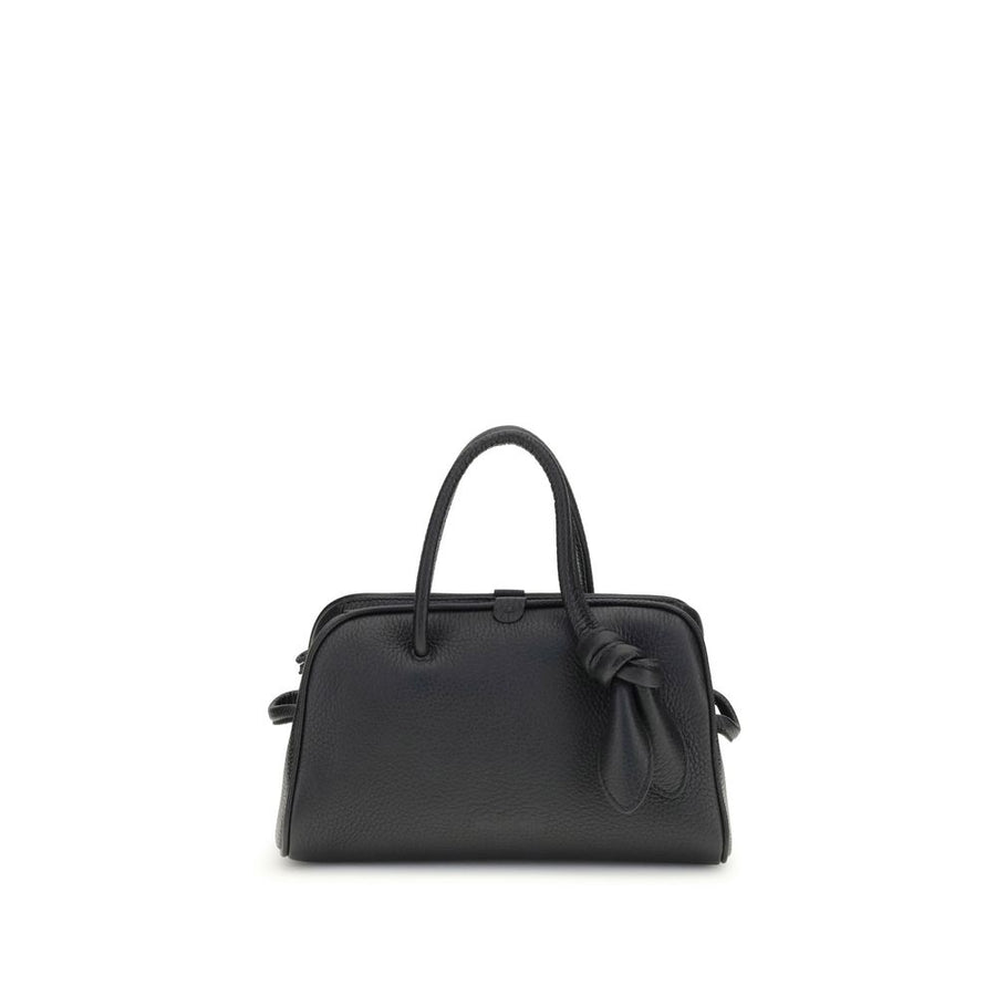 Jacquemus 100% Calf Leather Bos Taurus top handle bag in black