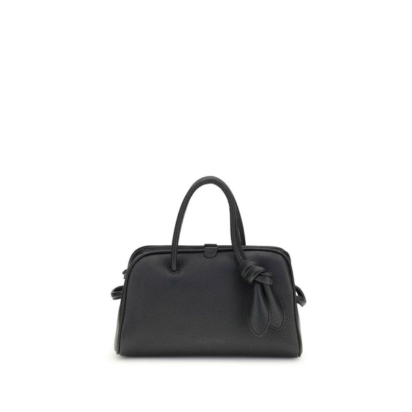Jacquemus 100% Calf Leather Bos Taurus top handle bag in black