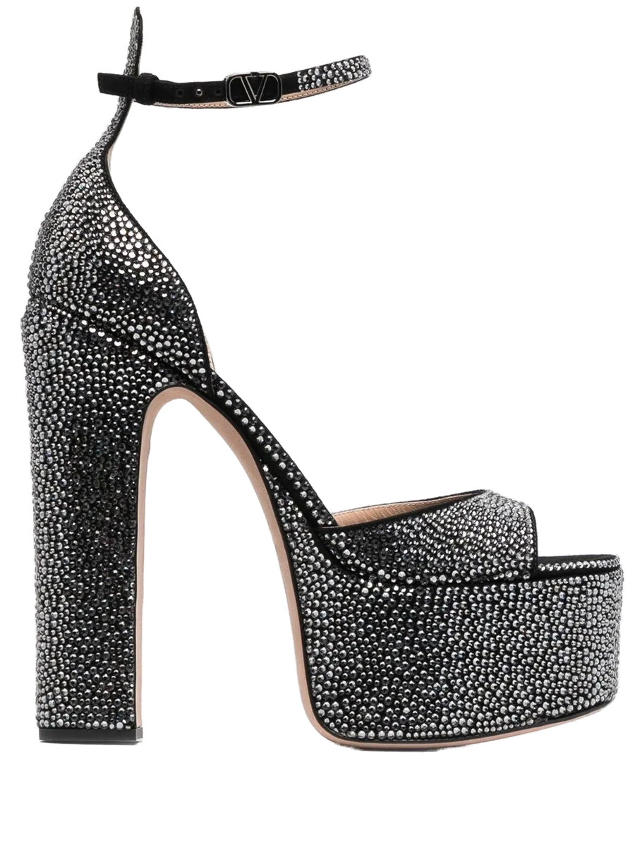 Valentino Calf leather sandal in black