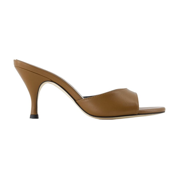 Aeyde calfskin heels in brown