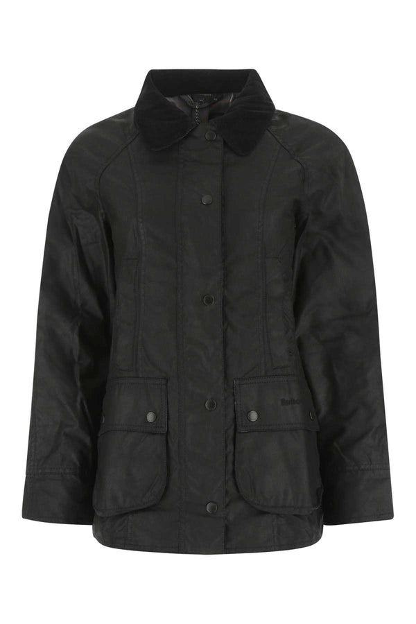 Black Cotton Beadnell Jacket Bk11 Giacche E Gilet