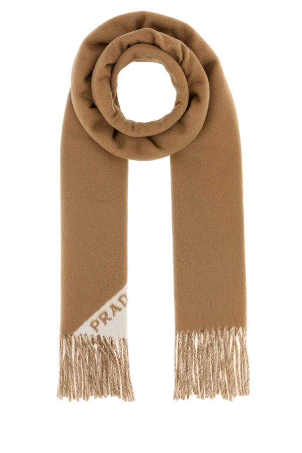 Prada 100% Cashmere scarf in beige