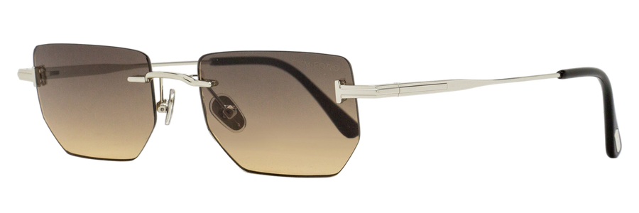 Tom Ford Ethan-02 Sunglasses Tf1355 16b Palladium-Black 53mm Palladium/black Metal/plastic (acetate)