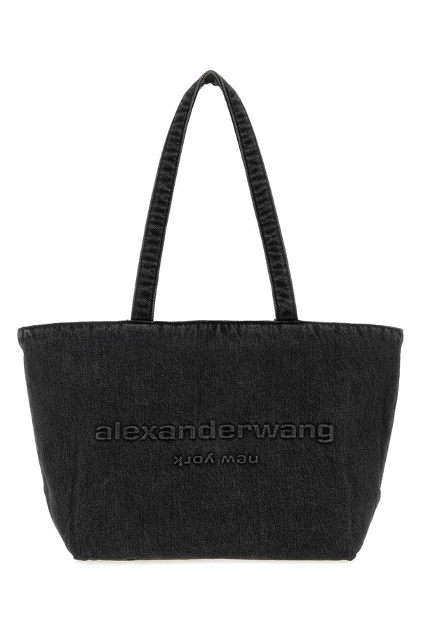 Alexander Wang Tote Exterior: 100% Fabric; Lining: 100% Fabric; Finishing: Silver metal tote bag in gray