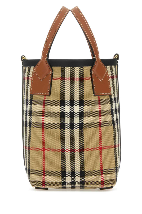 Burberry Exterior: 54% Cotton bucket bag in beige