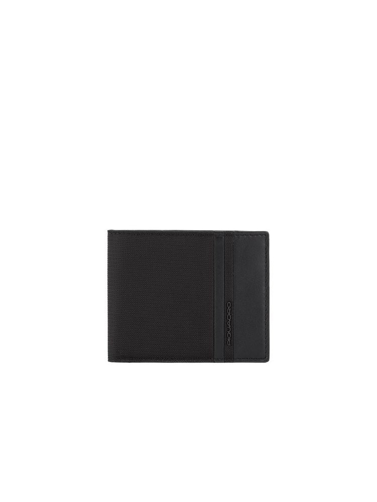 Piquadro 100% Recycled Polyester wallet in black