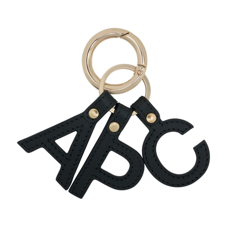 A.P.C. Calfskin key case in black