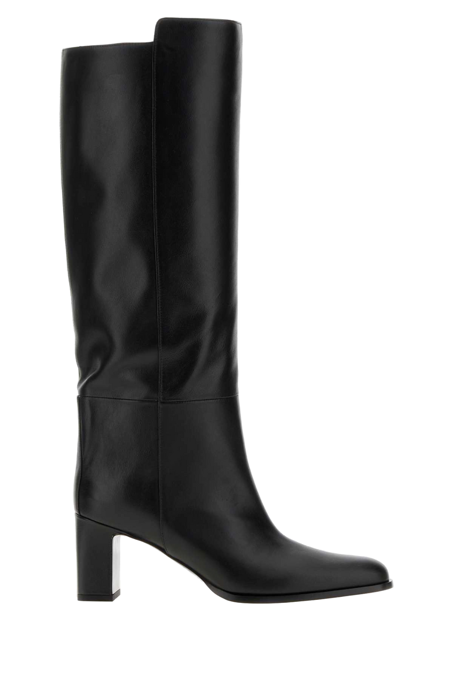 Black Leather Caly Boots Stivali