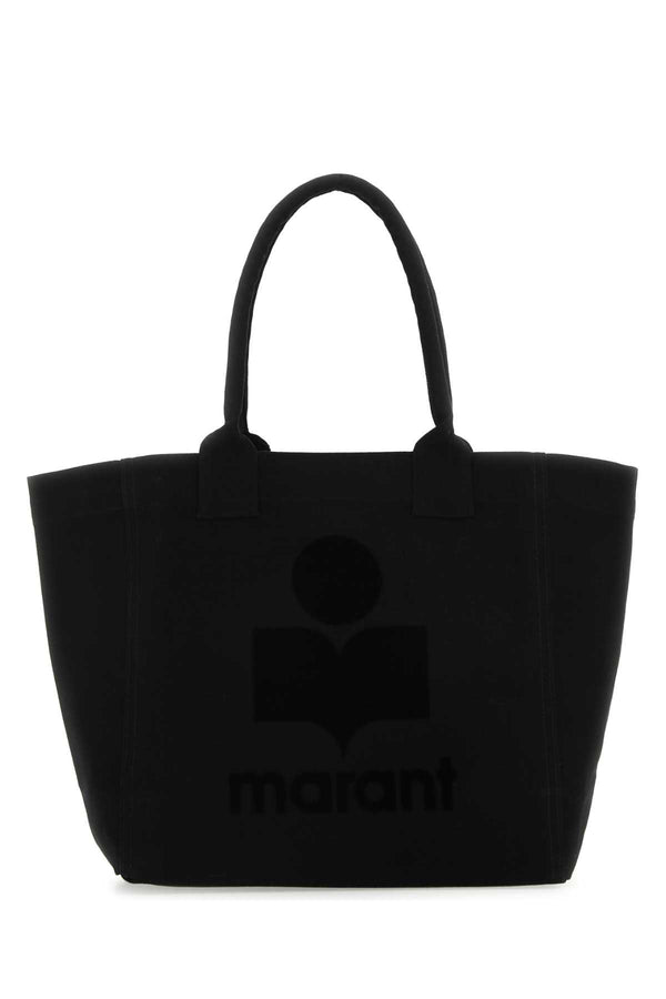 Black Cotton Small Yenky Shopping Bag Exterior: Borse A Mano