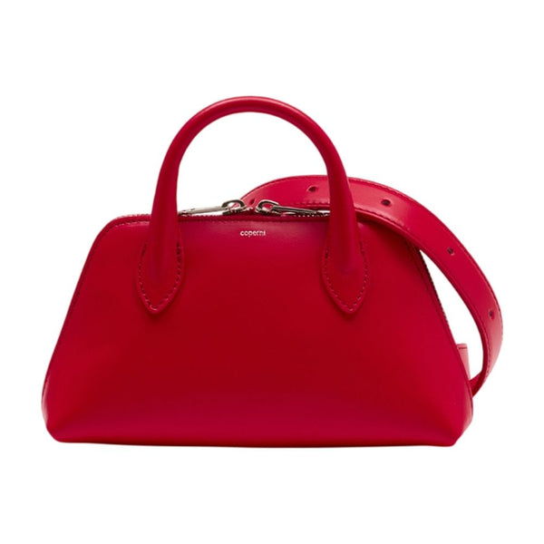 Coperni lambskin top handle bag in red