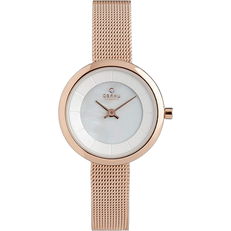 Obaku watch in rose gold