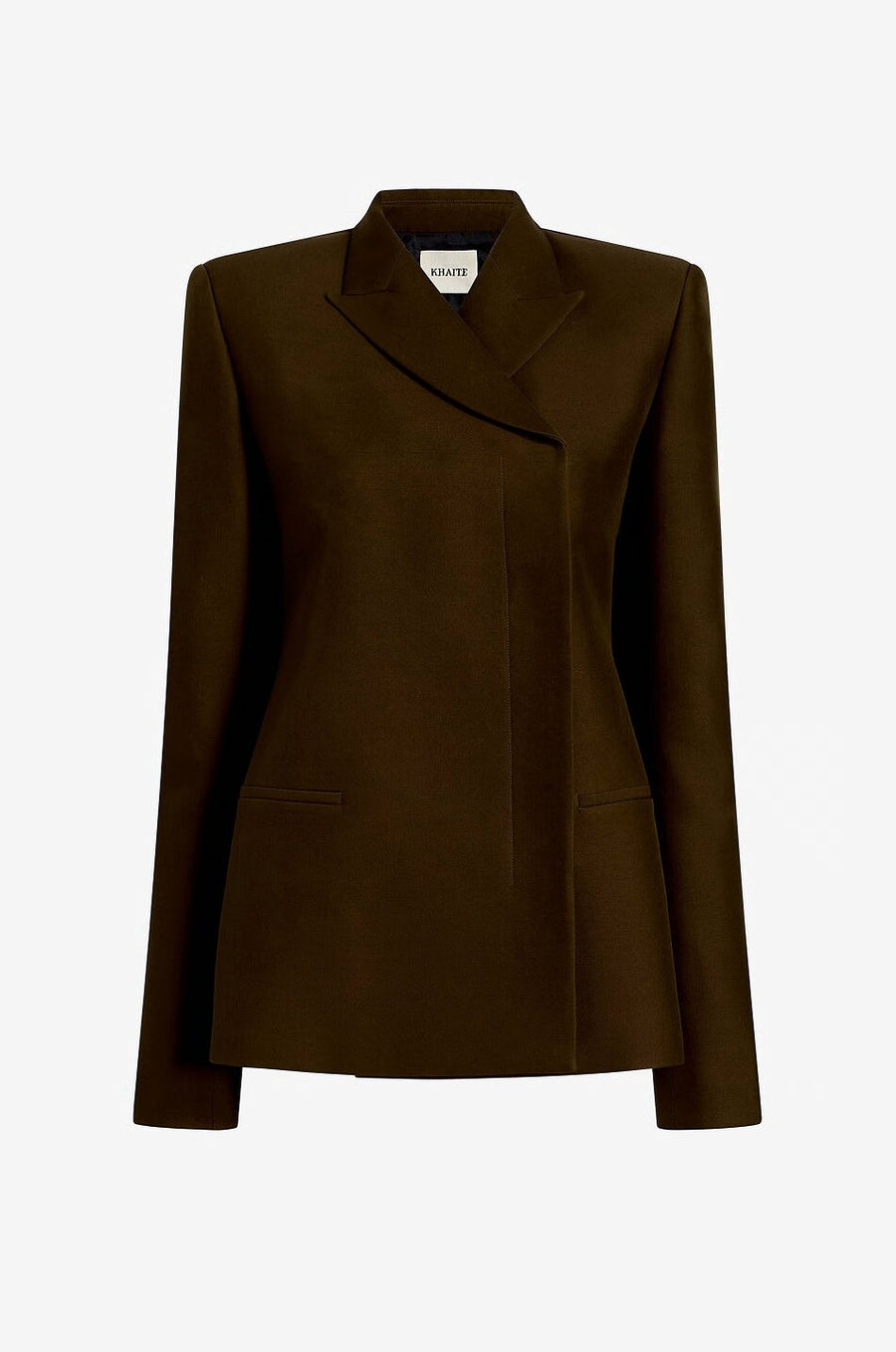 Khaite Leather blazer in brown