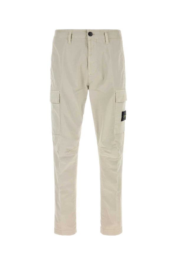 Stone Island 97% Cotton cargo pants in gray