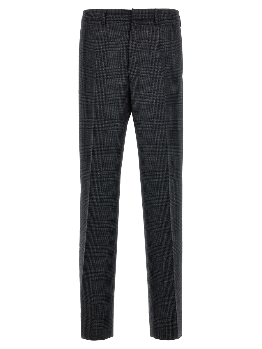 Gray Virgin Wool Dress Pants