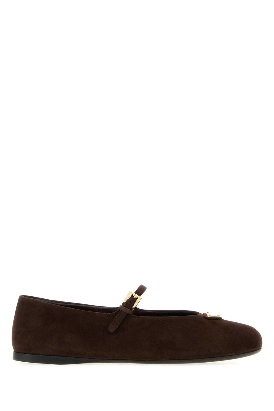 Dark Brown Suede Ballerinas Moro Ballerine