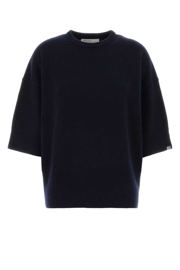 Navy Blue Cashmere Nâ°433 Sweater Exterior: Maglieria