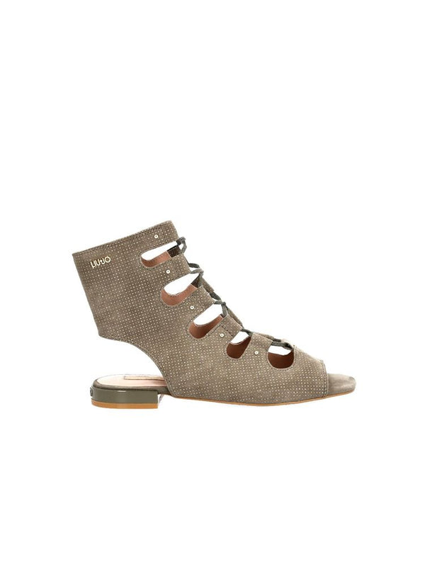 Liu Jo Leather sandal in taupe