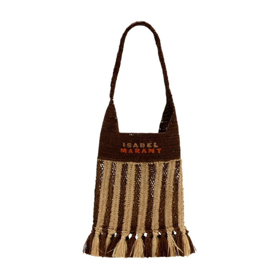 Isabel Marant Raffia shoulder bag in multicolor
