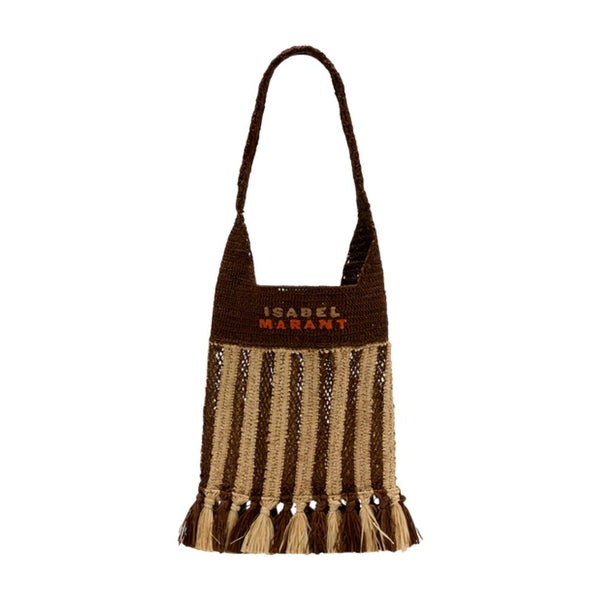 Isabel Marant Raffia shoulder bag in multicolor