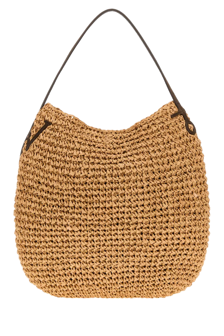 Raffia Bulb Xl Handbag Naturalbrown Exterior: Borse A Mano