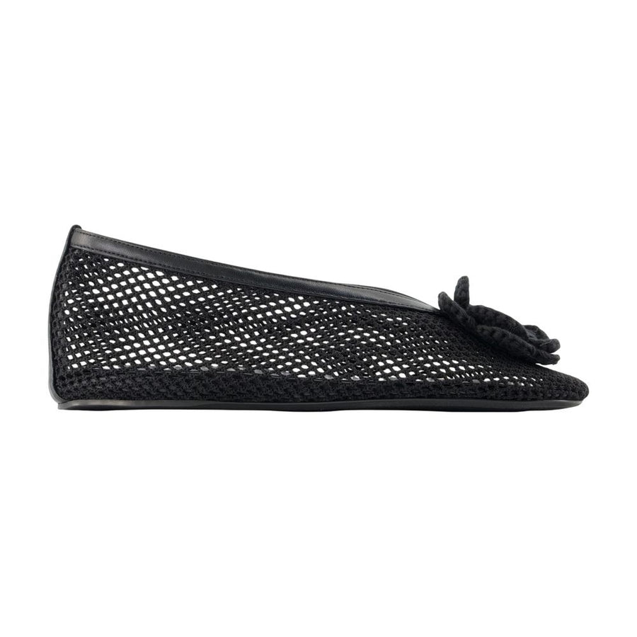 Ganni Synthetic flat in black