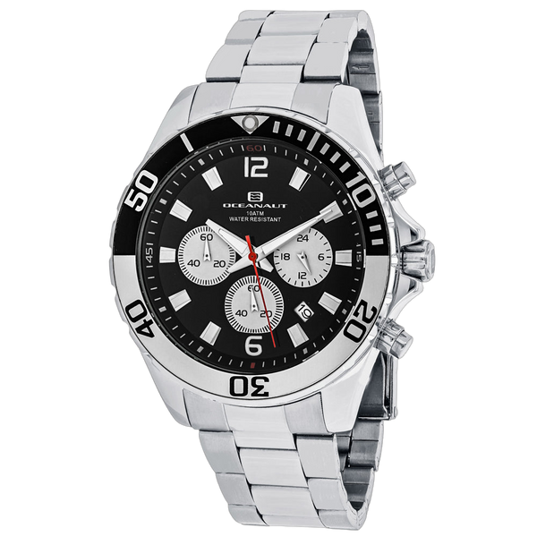 Oceanaut Stainless steel case watch in black