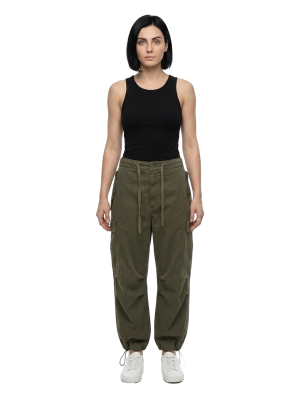 Multicolor Cotton Cargo Pants