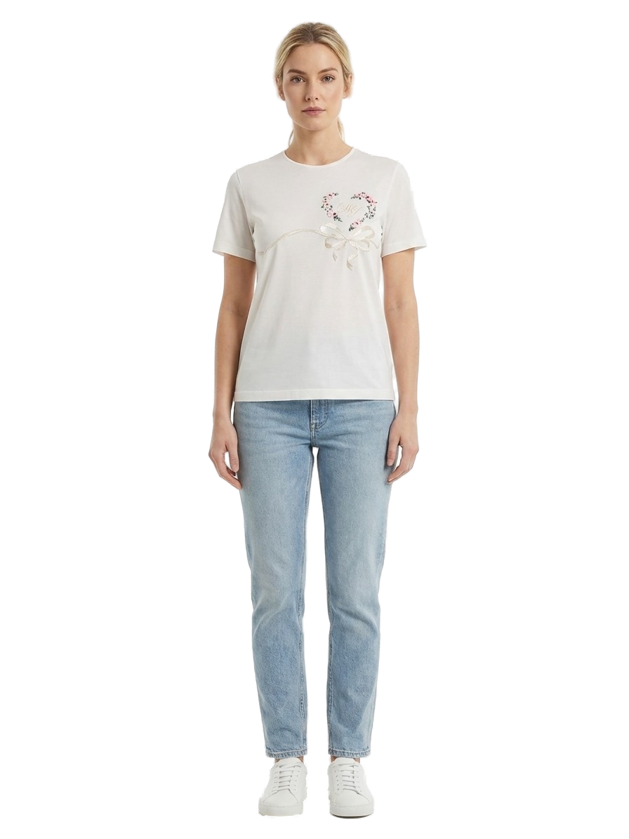 White Silk T-Shirt