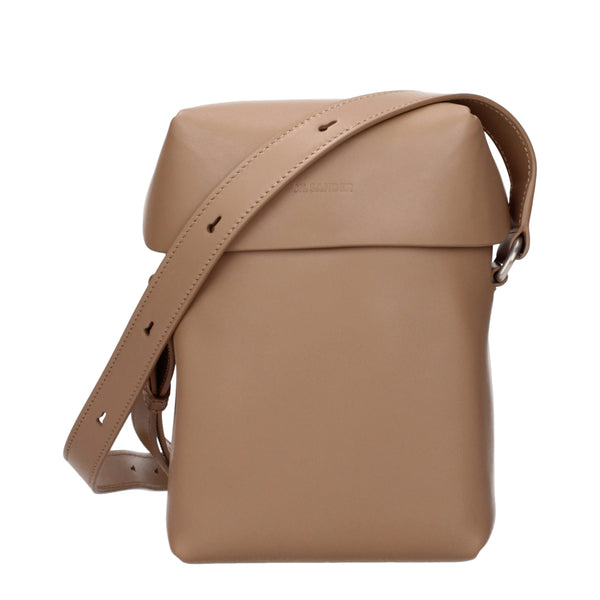 Jil Sander Leather crossbody bag in brown