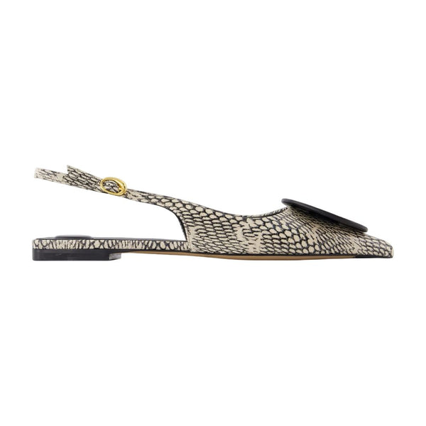 Jacquemus Calfskin flat in beige