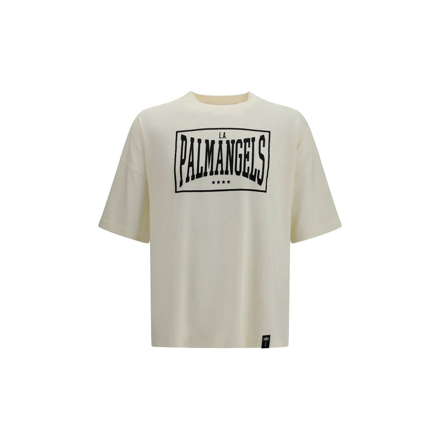 Palm Angels 100% Cotton t-shirt in beige