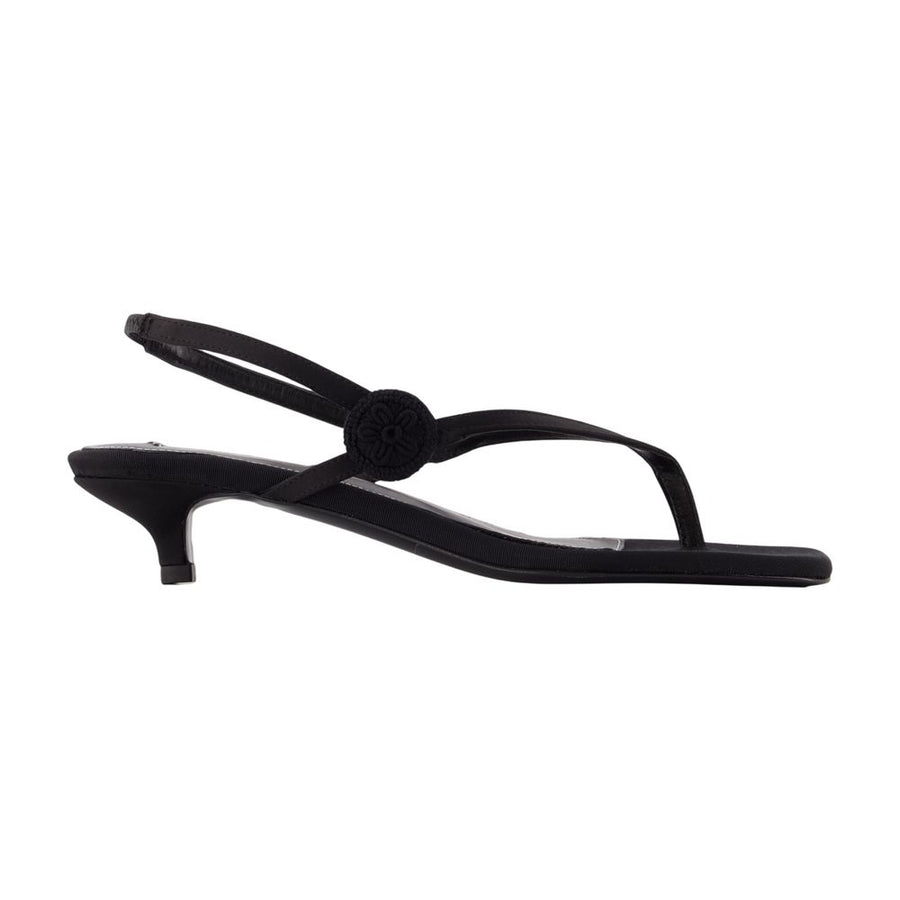 Toteme Synthetic heel sandal in black