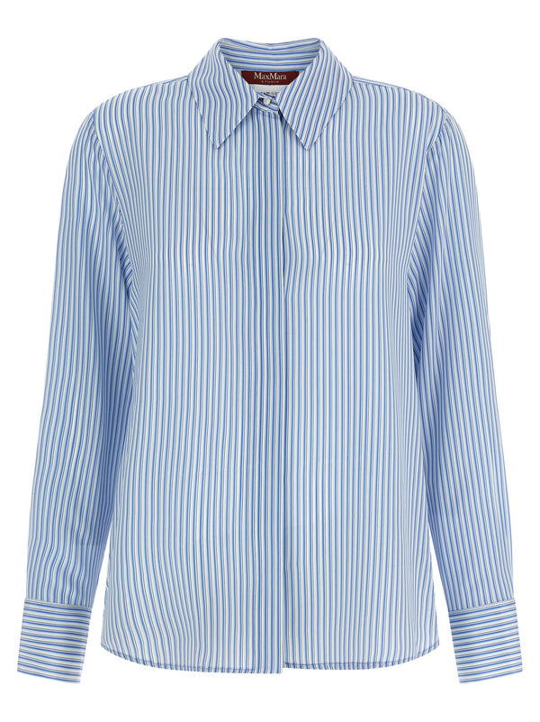 Max Mara 100% Silk blouse in blue