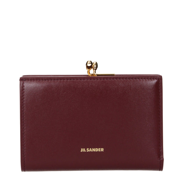 Jil Sander wallet in burgundy
