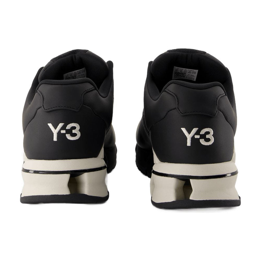 Y-3 Leather sneaker in black