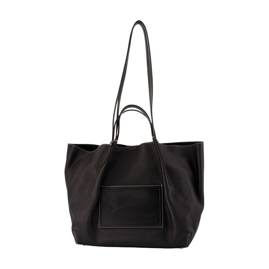 Lanvin calfskin tote bag in black