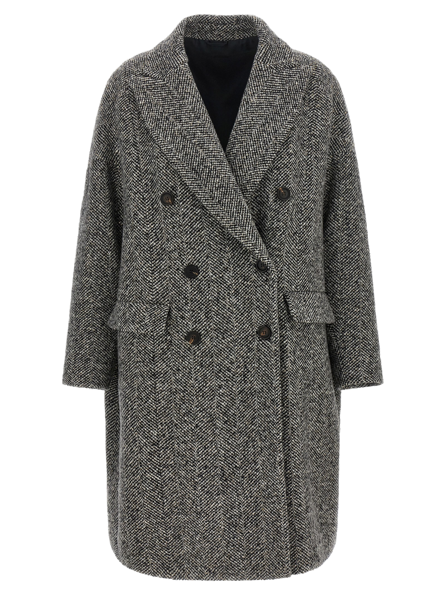 Gray Virgin Wool Coat Clothing