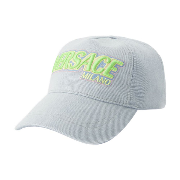 Versace 1010746_1A10780 Cotton baseball cap in light blue