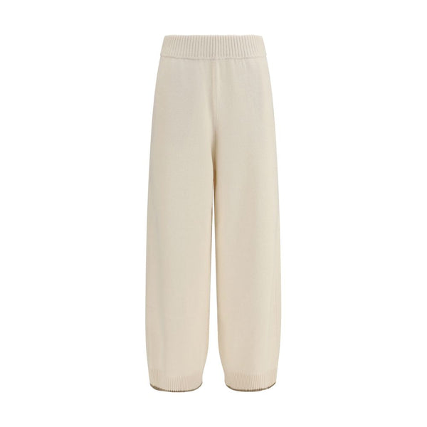 White Cashmere Casual Pants