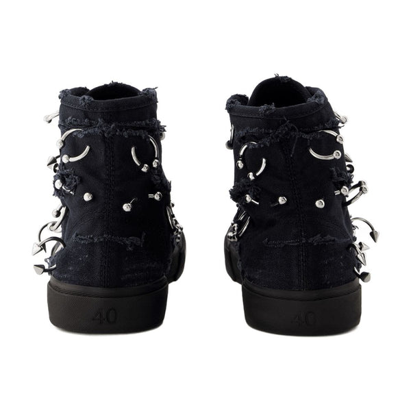Balenciaga Canvas high-top sneaker in black