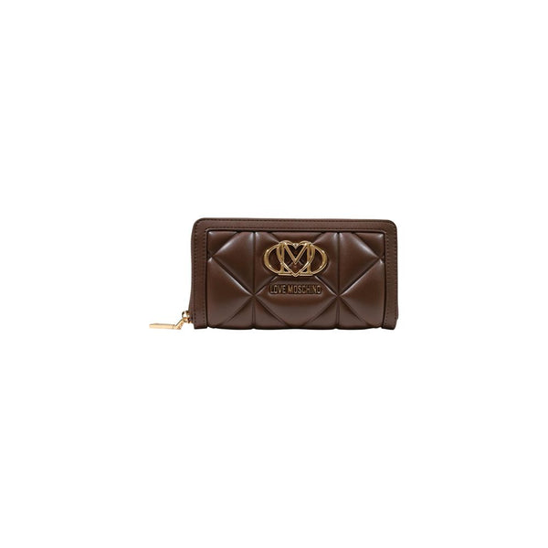 Love Moschino 100% Polyurethane wallet in brown