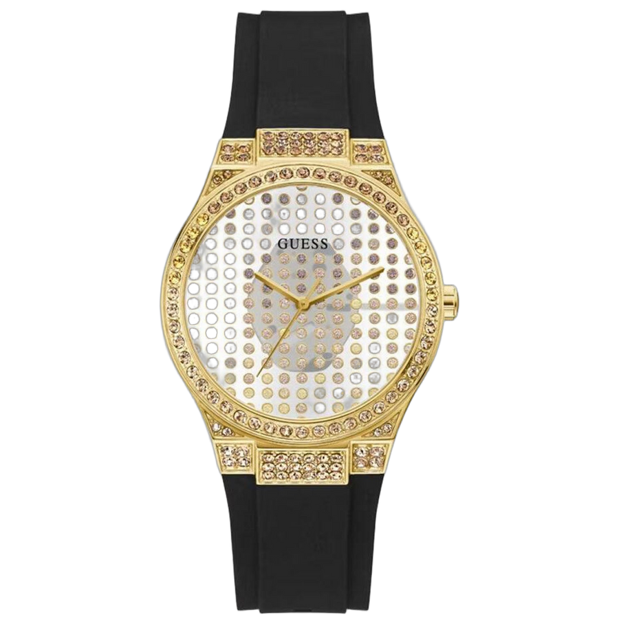 Guess Stainless steel case watch in gold