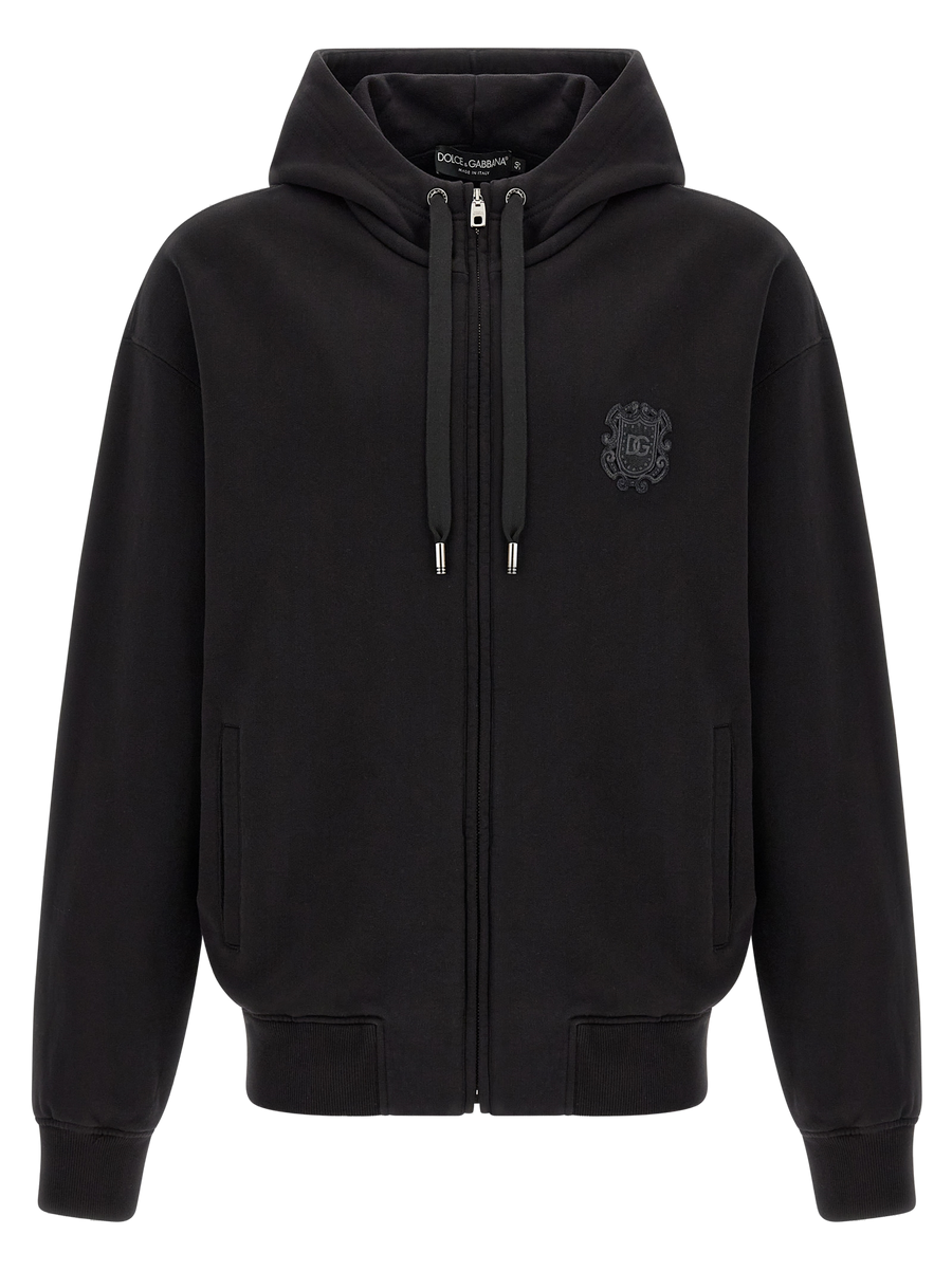 Dolce & Gabbana 100% Cotton hoodie in black